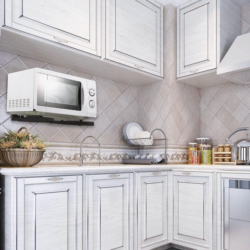 2-Pieces: Adjustable Wall Mount Microwave Brackets by DailySale