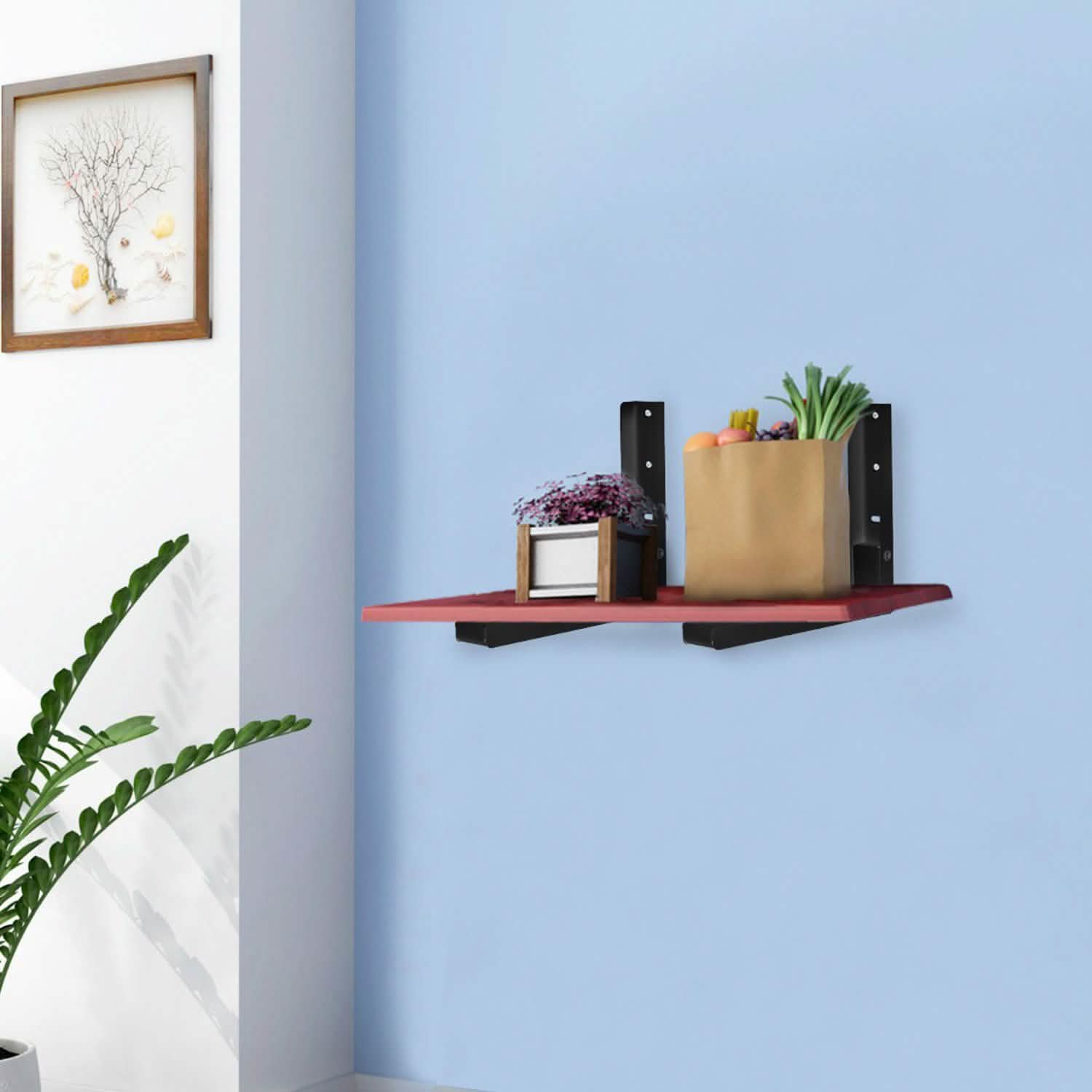 2-Pieces: Adjustable Wall Mount Microwave Brackets by DailySale