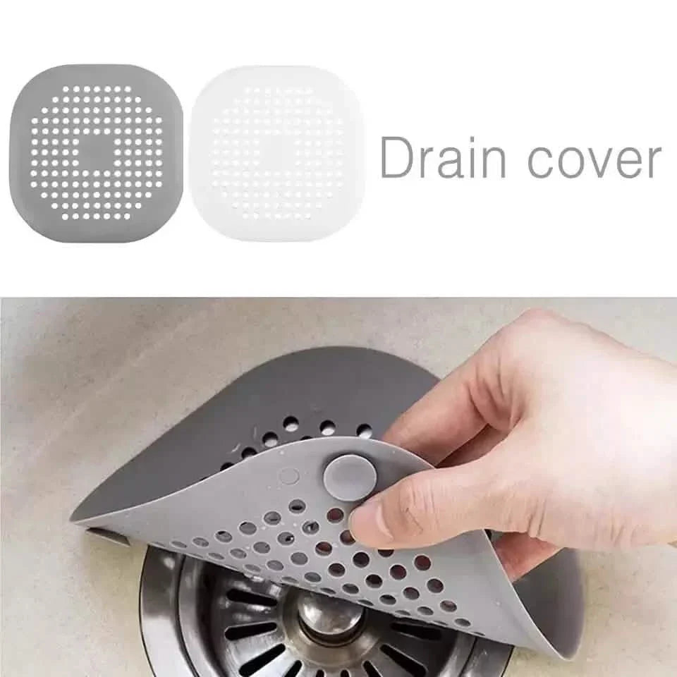 2-Pieces: Bathroom Kitchen Waste Sink Strainer Hair Filter Drain Net Catcher Cover by DailySale