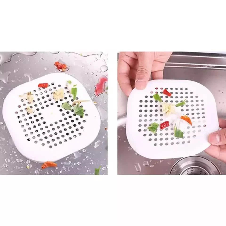 2-Pieces: Bathroom Kitchen Waste Sink Strainer Hair Filter Drain Net Catcher Cover by DailySale
