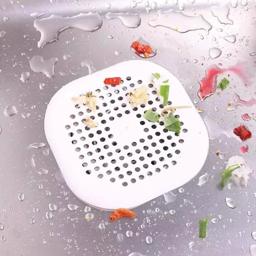 2-Pieces: Bathroom Kitchen Waste Sink Strainer Hair Filter Drain Net Catcher Cover by DailySale