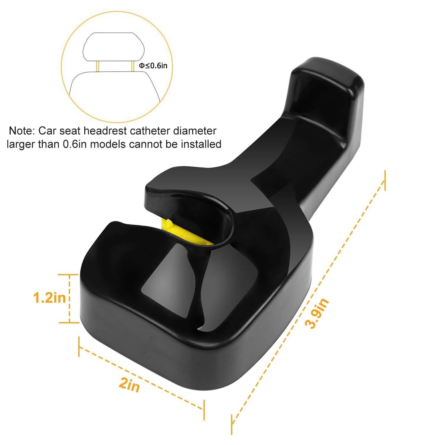 2-Pieces: Car Seat Headrest Hanger by DailySale
