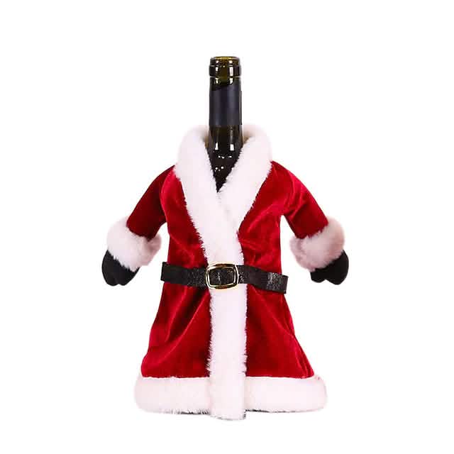 2-Pieces: Christmas Wine Bottle Cover Merry Christmas Decor by DailySale