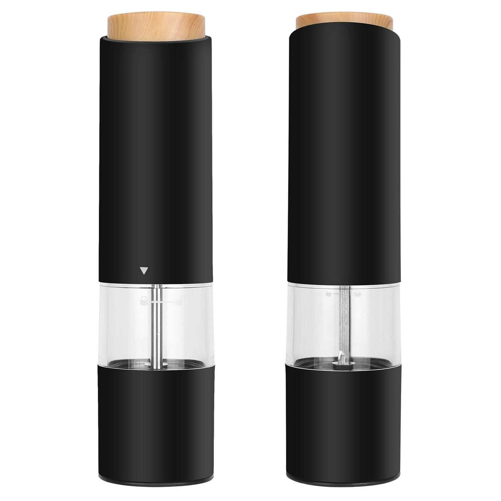 2-Pieces: Electric Salt and Pepper Grinder Battery Powered with Adjustable Coarseness by DailySale