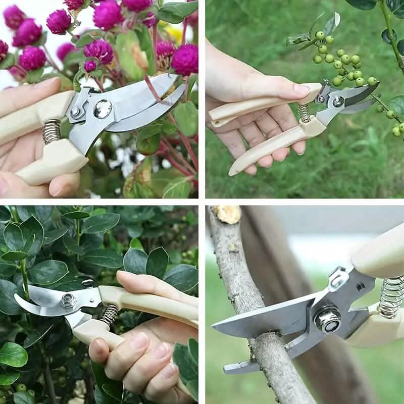 2-Pieces: Garden Pruning Shears Set Sharp Blades by DailySale