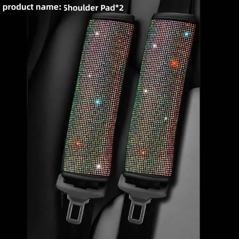 2-Pieces: Luxury Leather Seat Belt Protectors by DailySale