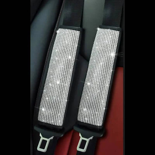 2-Pieces: Luxury Leather Seat Belt Protectors by DailySale