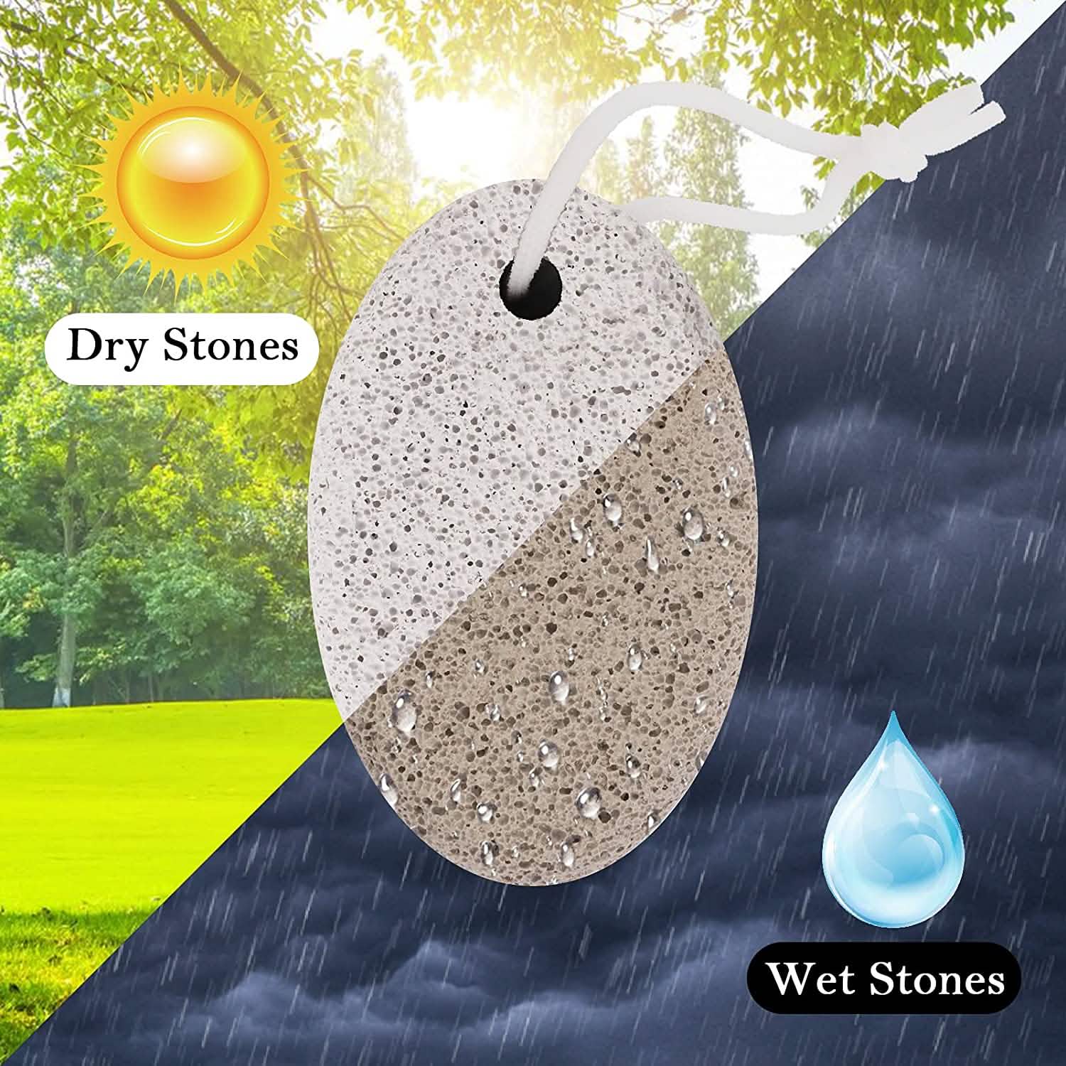 2-Pieces: Natural Pumice Stone by DailySale