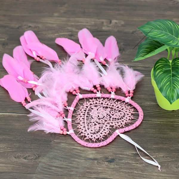 2-Pieces: Romantic LED Dream Catcher with Feather Dreamcatcher Night Light by DailySale