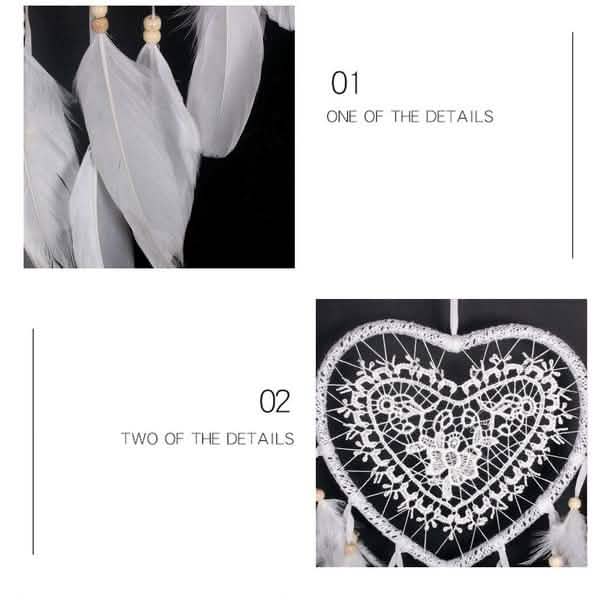 2-Pieces: Romantic LED Dream Catcher with Feather Dreamcatcher Night Light by DailySale