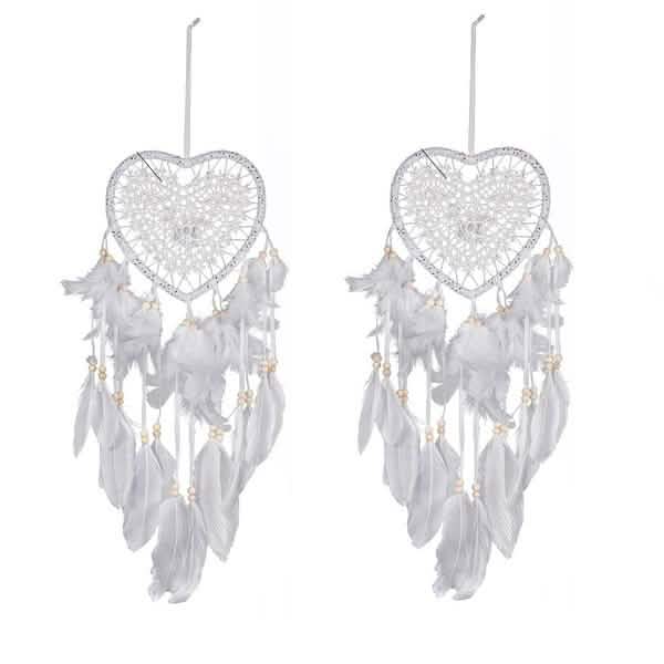 2-Pieces: Romantic LED Dream Catcher with Feather Dreamcatcher Night Light by DailySale