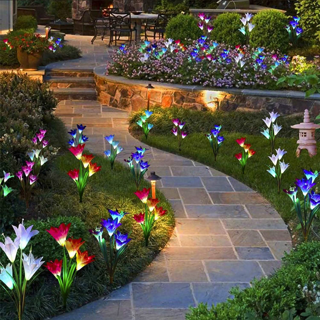 2-Pieces: Solar Garden Lights Outdoor by DailySale