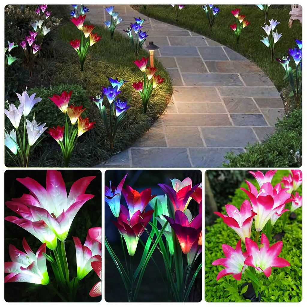 2-Pieces: Solar Garden Lights Outdoor by DailySale