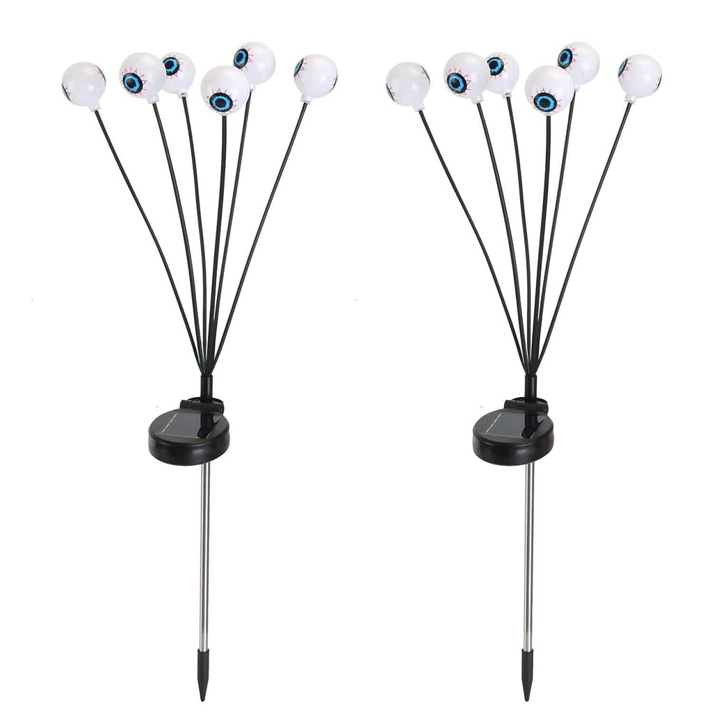 2-Pieces: Solar Scary Eyeball Lights Halloween Decoration Swaying Light by DailySale