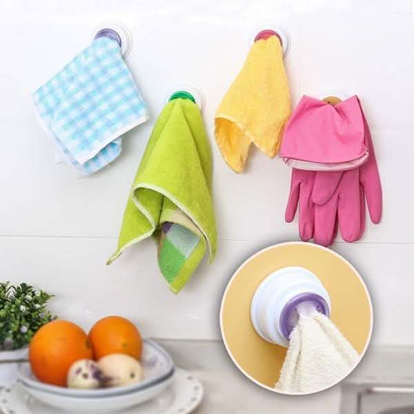 2-Pieces: Wash Cloth Clips Holder Clip by DailySale