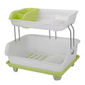 2-Tier Dish Drying Rack Cutlery Drainer by DailySale