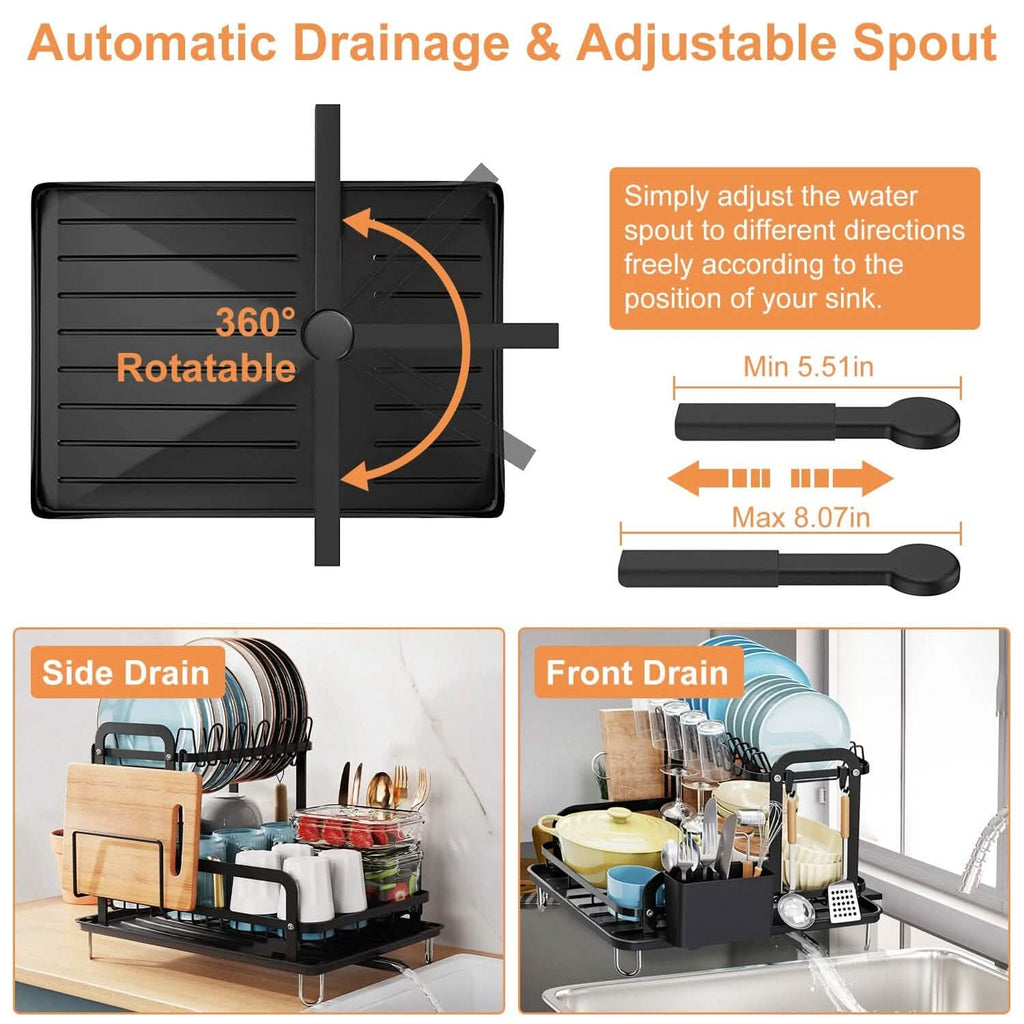 2-Tier Dish Drying Rack by DailySale