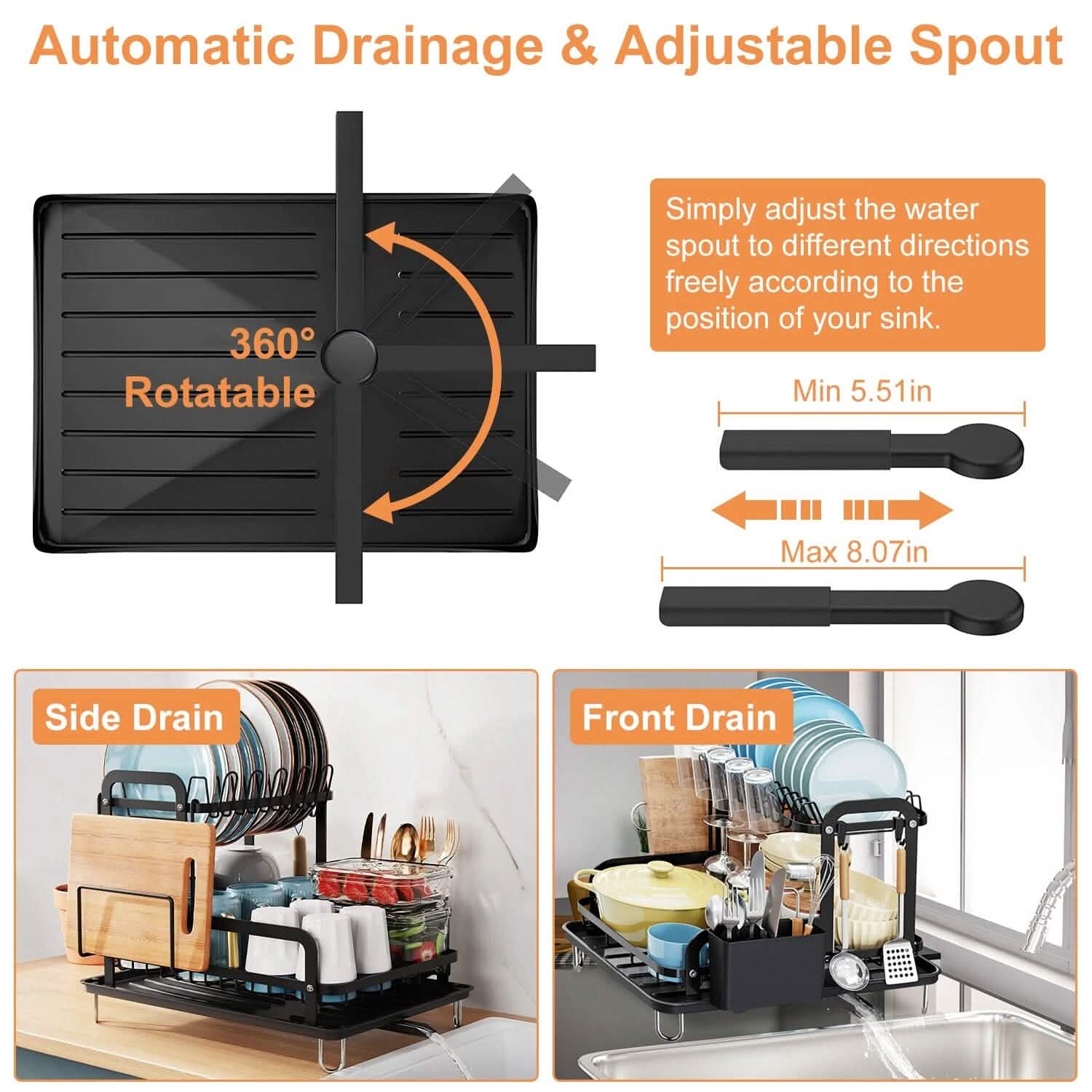 2-Tier Dish Drying Rack by DailySale