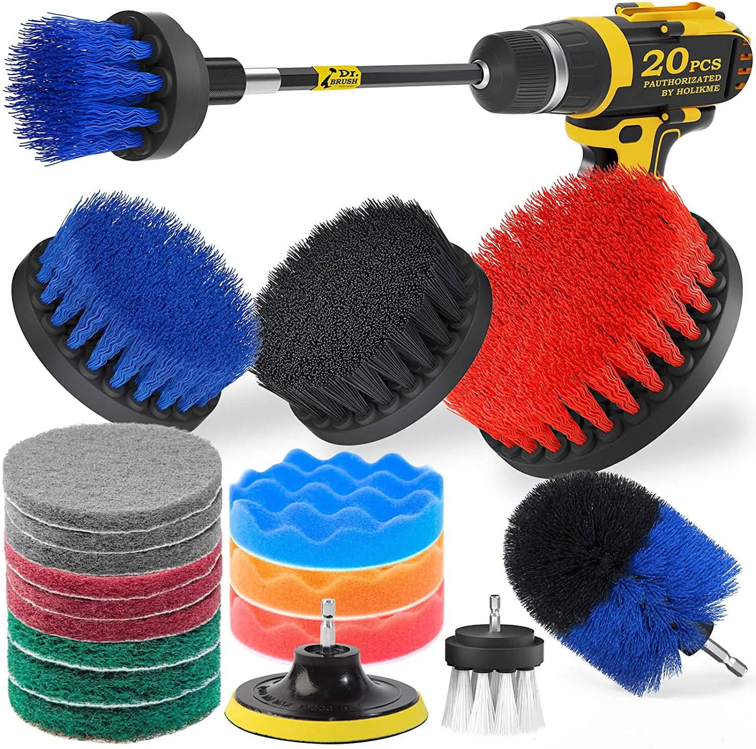 20-Pack: Holikme Drill Brush Attachments Set by DailySale