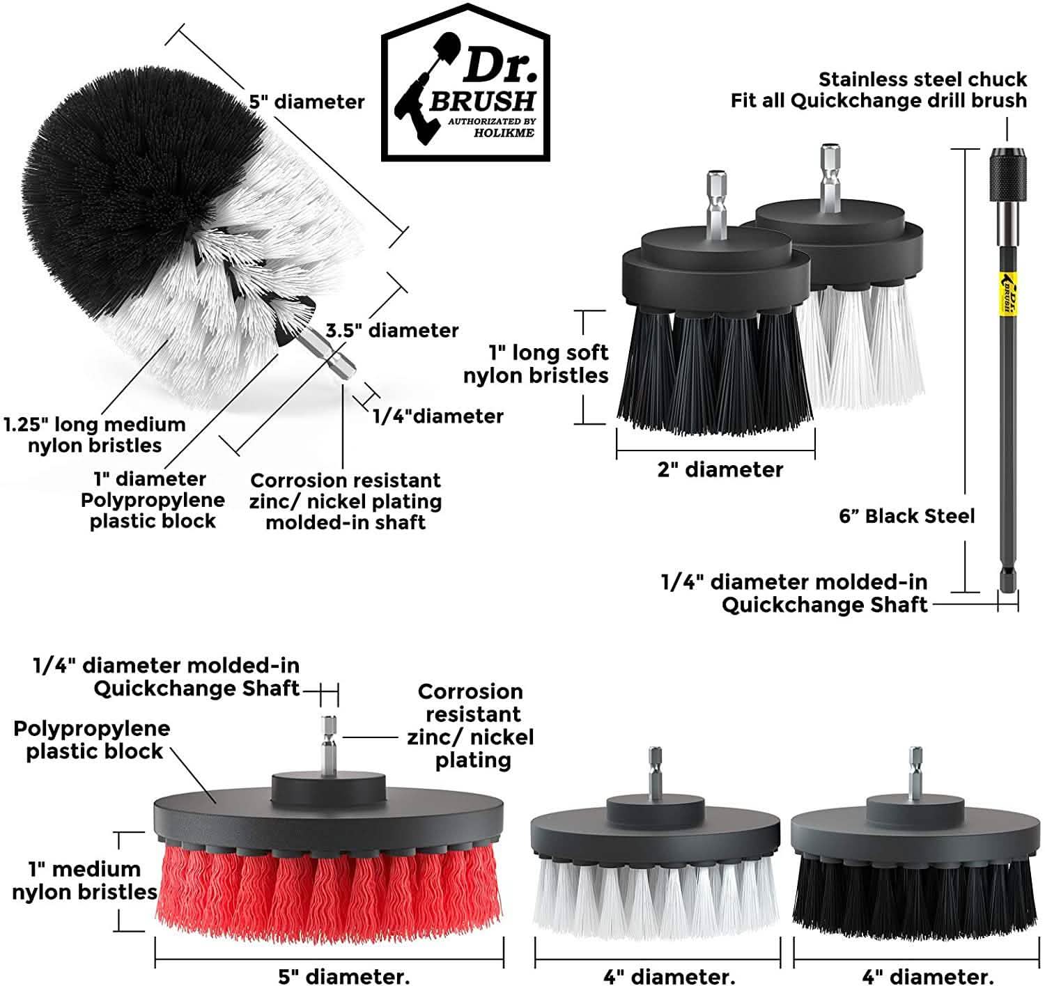 20-Pack: Holikme Drill Brush Attachments Set by DailySale