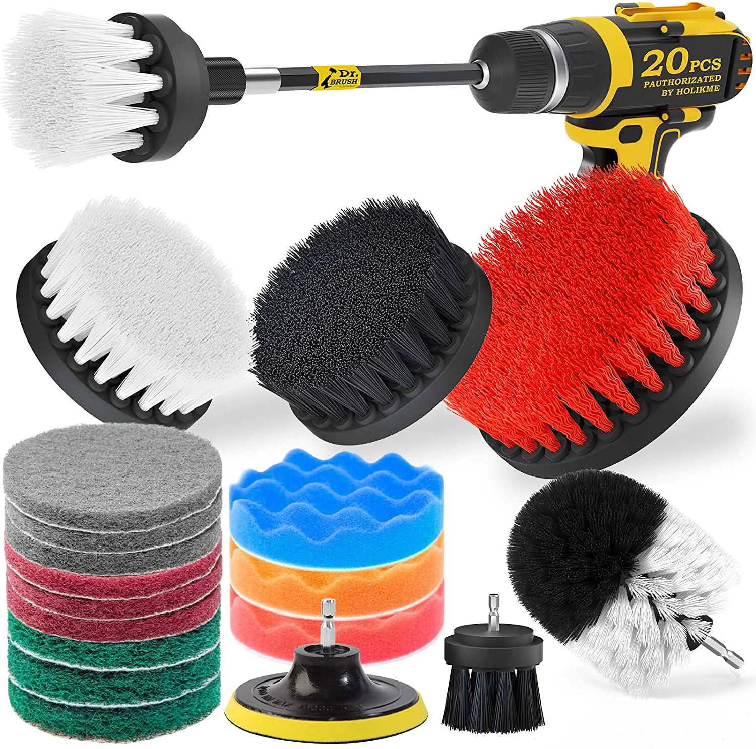 20-Pack: Holikme Drill Brush Attachments Set by DailySale