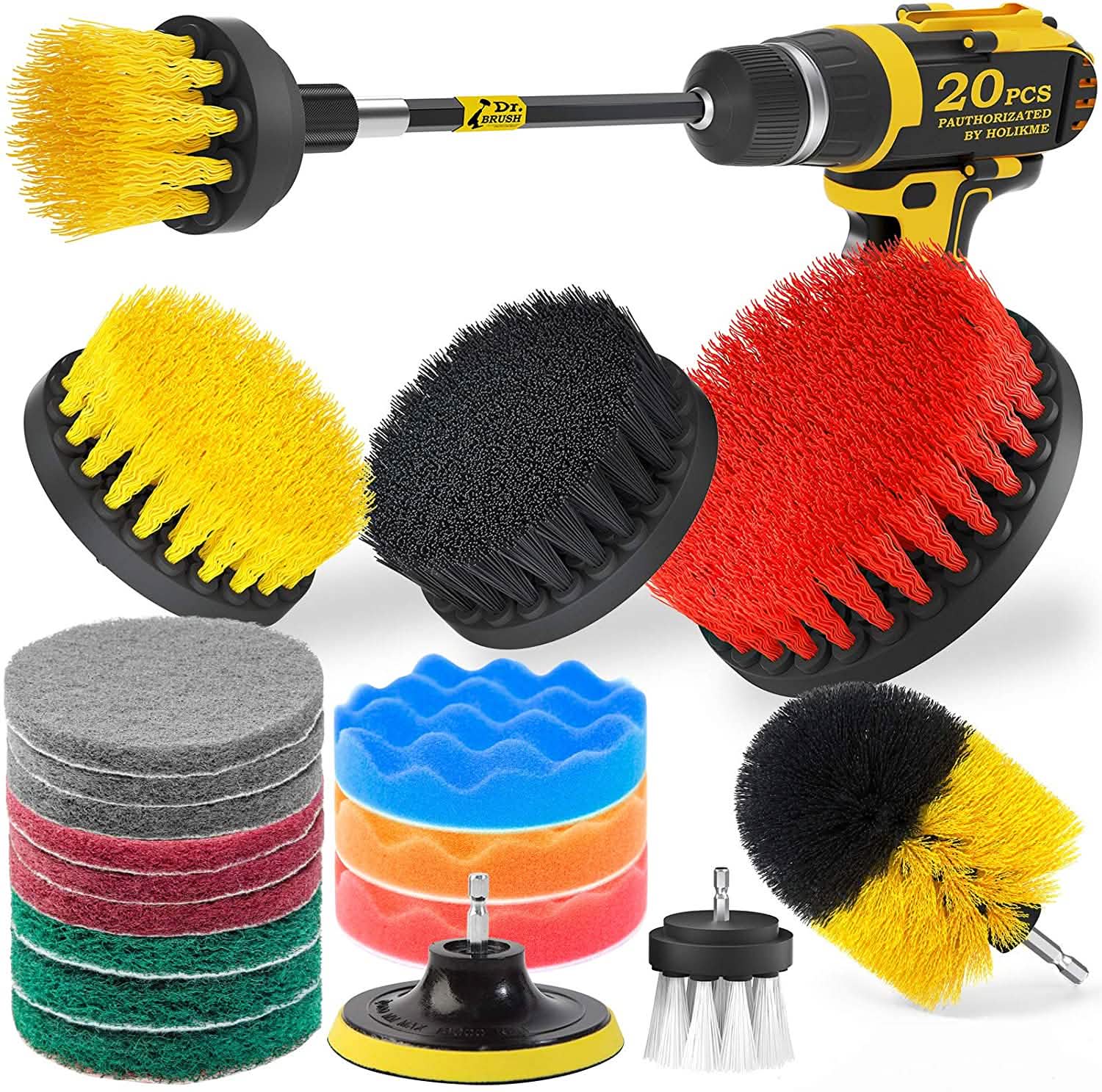 20-Pack: Holikme Drill Brush Attachments Set by DailySale