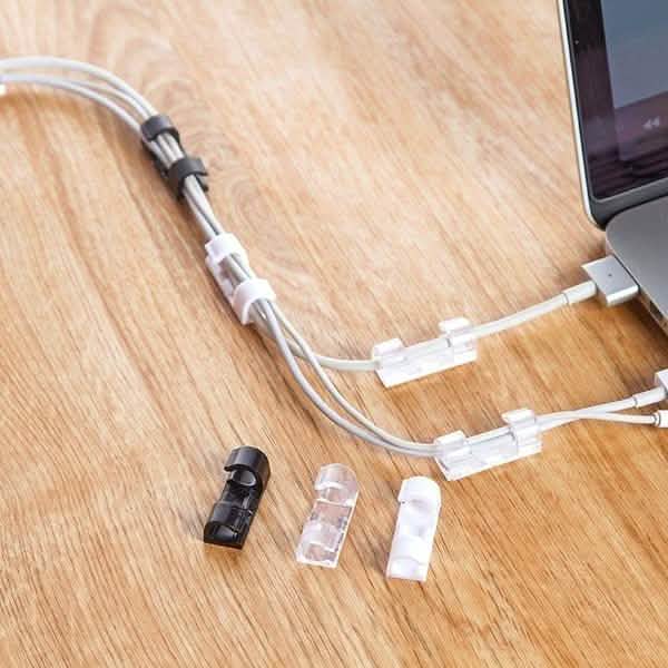 20-Pack: Self-adhesive Wire Organizer Line Cable Clip by DailySale