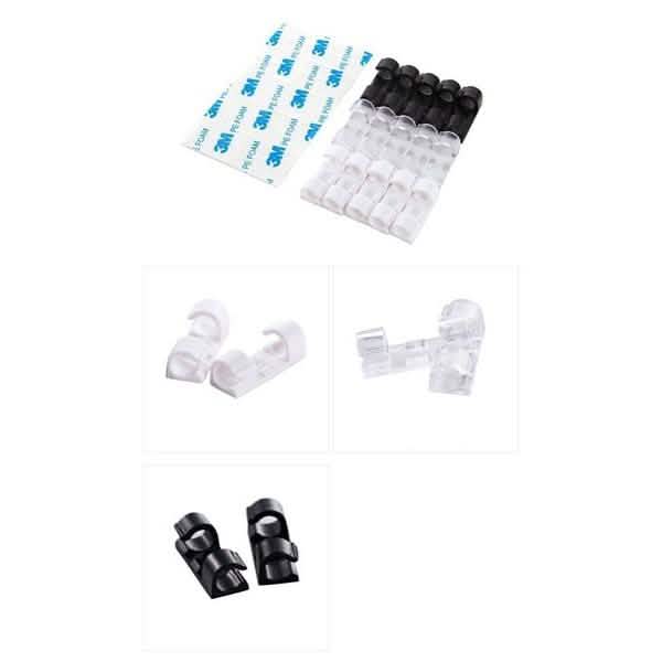 20-Pack: Self-adhesive Wire Organizer Line Cable Clip by DailySale