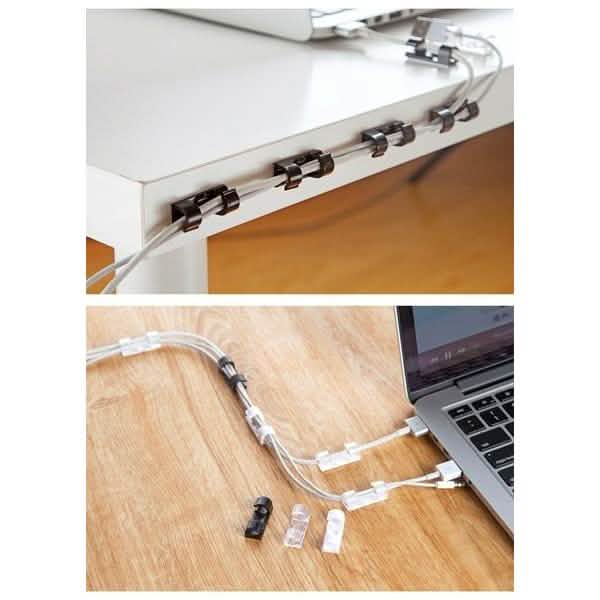 20-Pack: Self-adhesive Wire Organizer Line Cable Clip by DailySale