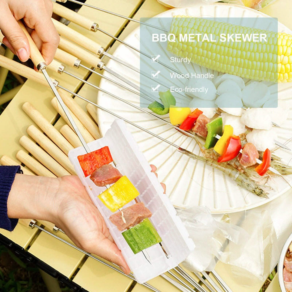 20-Piece: Barbecue Skewer Grilling Kabob by DailySale