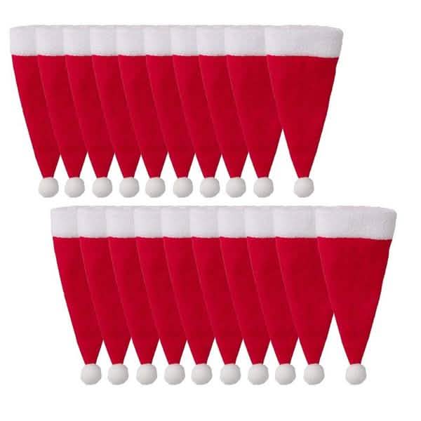 20-Piece: Christmas Santa Hat Silverware Storage Bag by DailySale