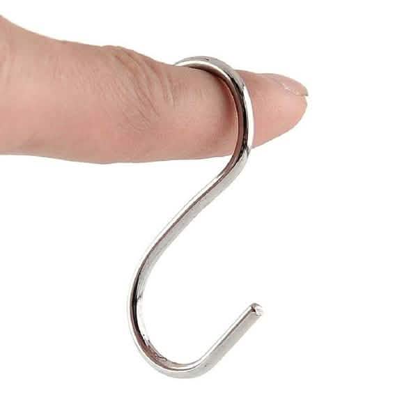 20-Piece: Household Holder Kitchen Stainless Steel S Shaped Hooks by DailySale