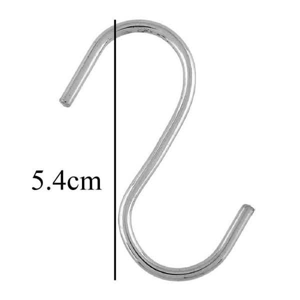 20-Piece: Household Holder Kitchen Stainless Steel S Shaped Hooks by DailySale