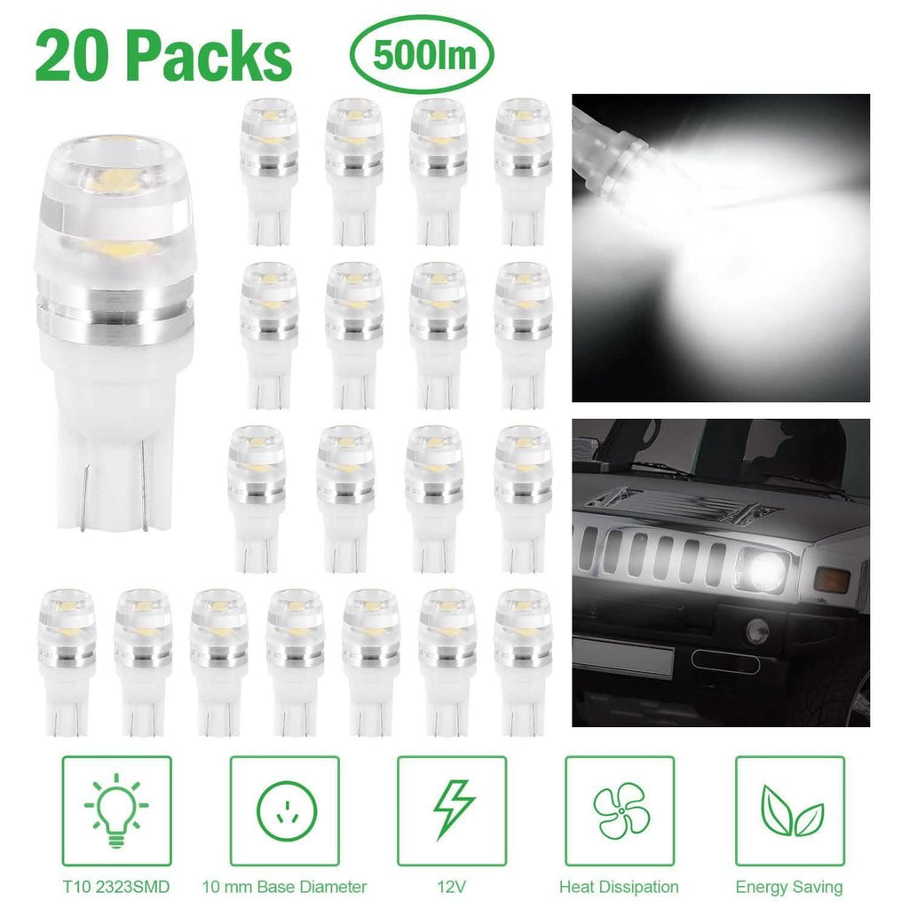 20-Piece: LED Car Light Bulbs by DailySale