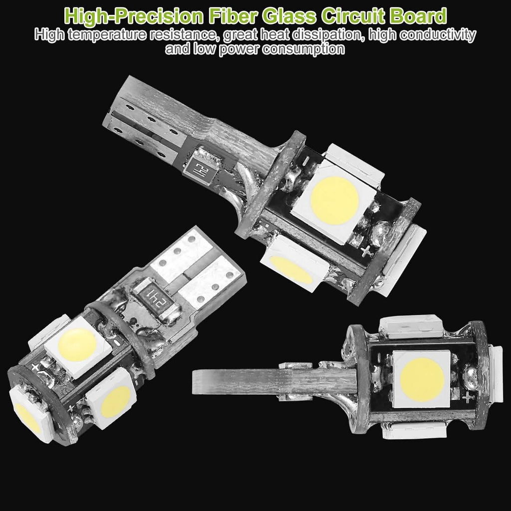 20-Piece: T10 SMD5050 LED Light Bulbs by DailySale