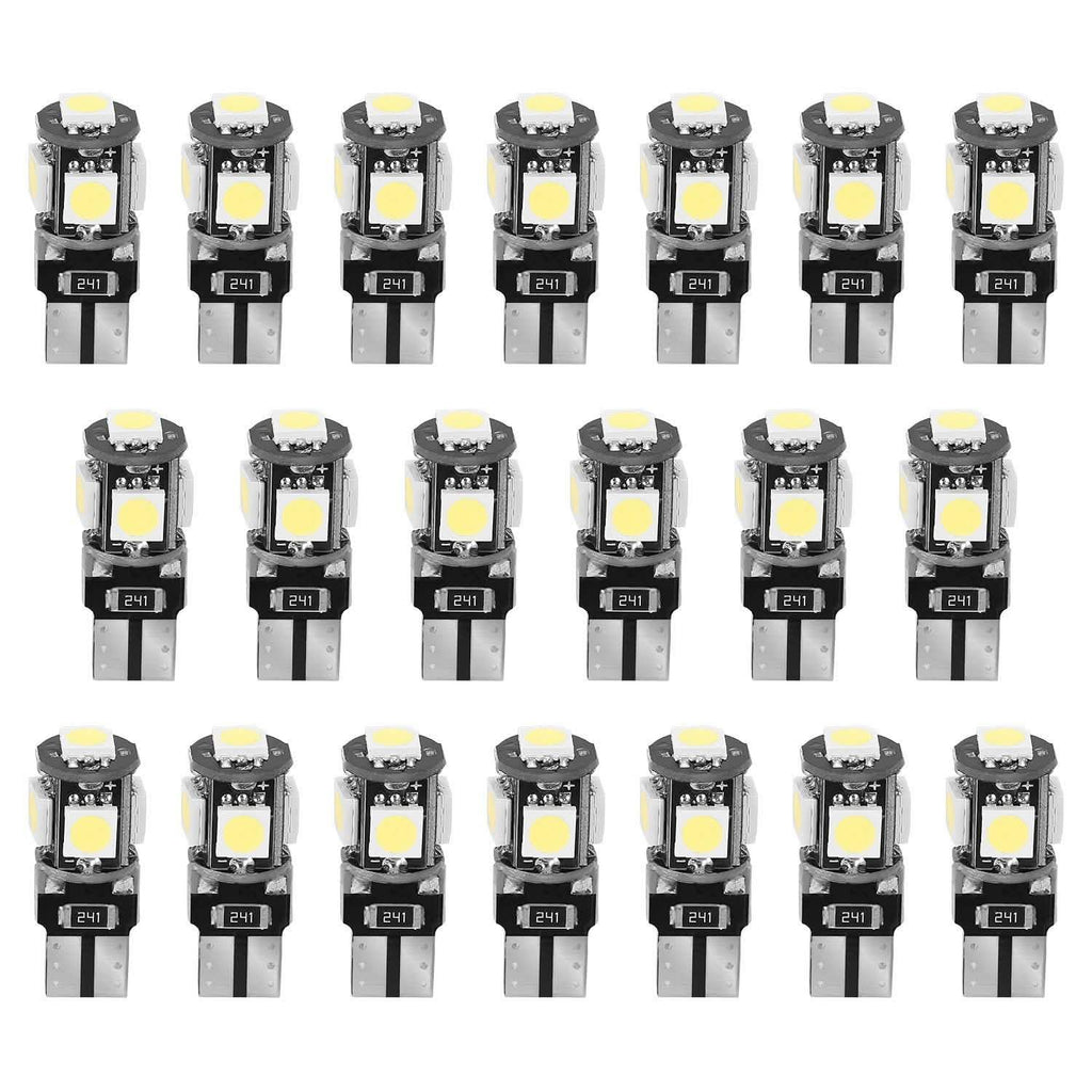 20-Piece: T10 SMD5050 LED Light Bulbs by DailySale