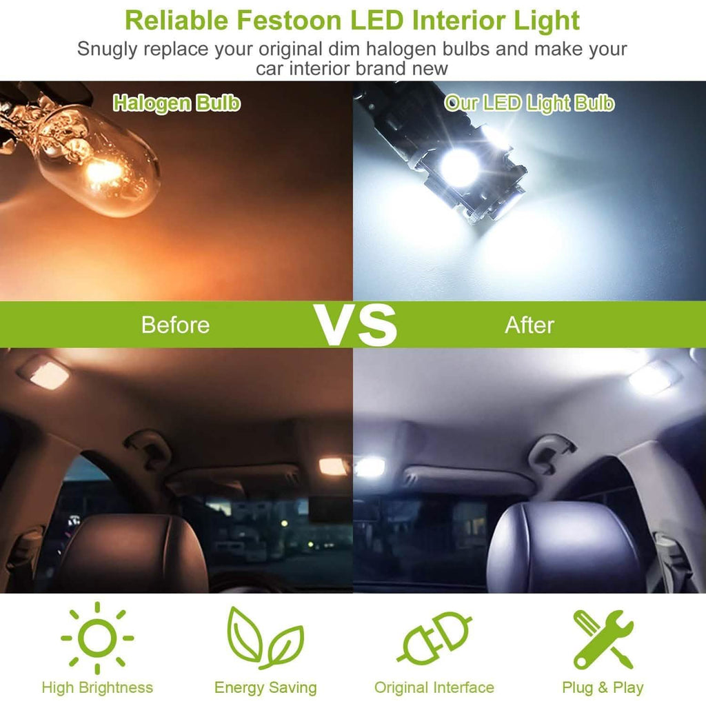 20-Piece: T10 SMD5050 LED Light Bulbs by DailySale