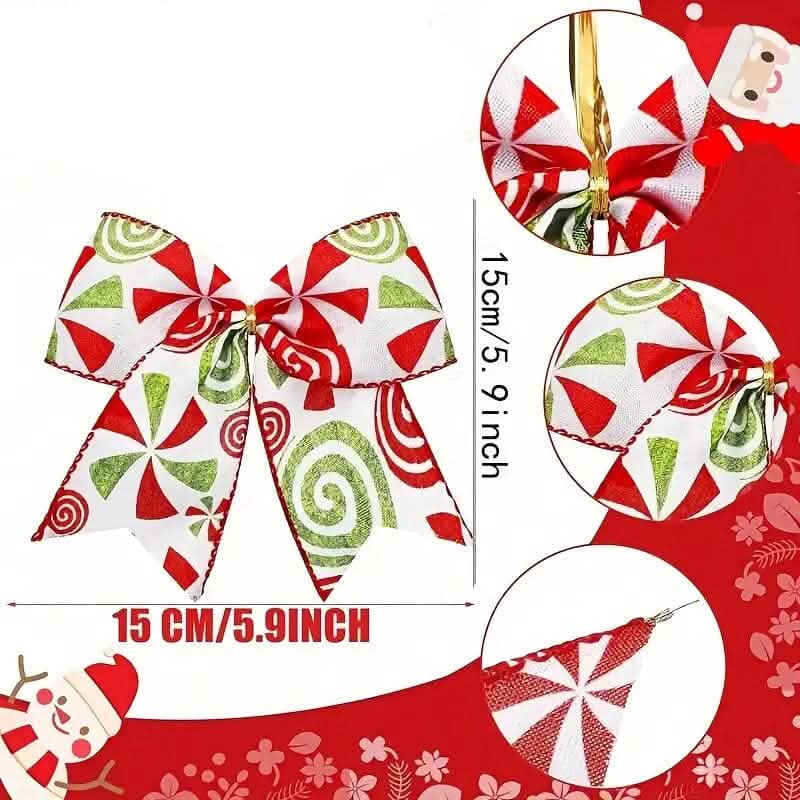 20-Pieces: Christmas Tree Bow Decorations by DailySale