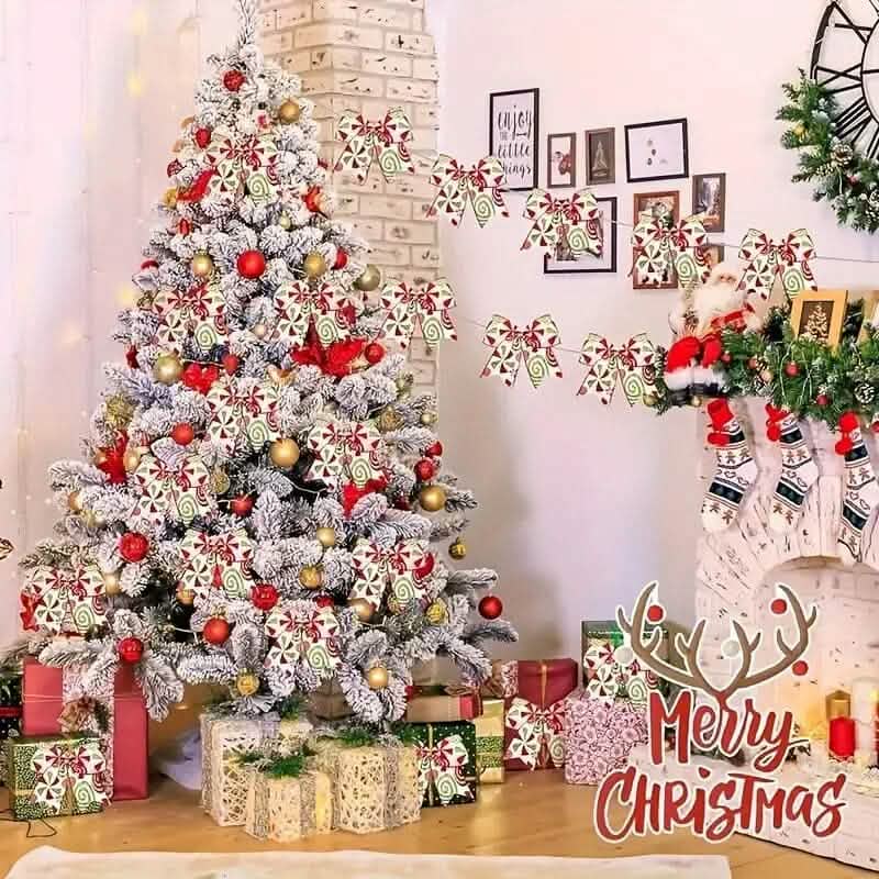 20-Pieces: Christmas Tree Bow Decorations by DailySale