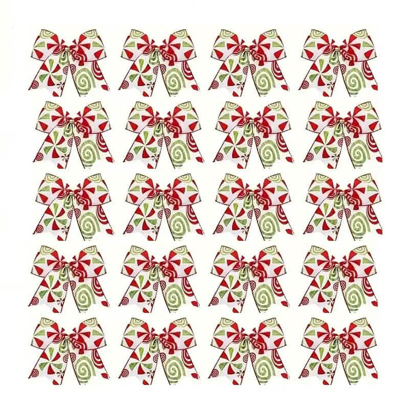 20-Pieces: Christmas Tree Bow Decorations by DailySale