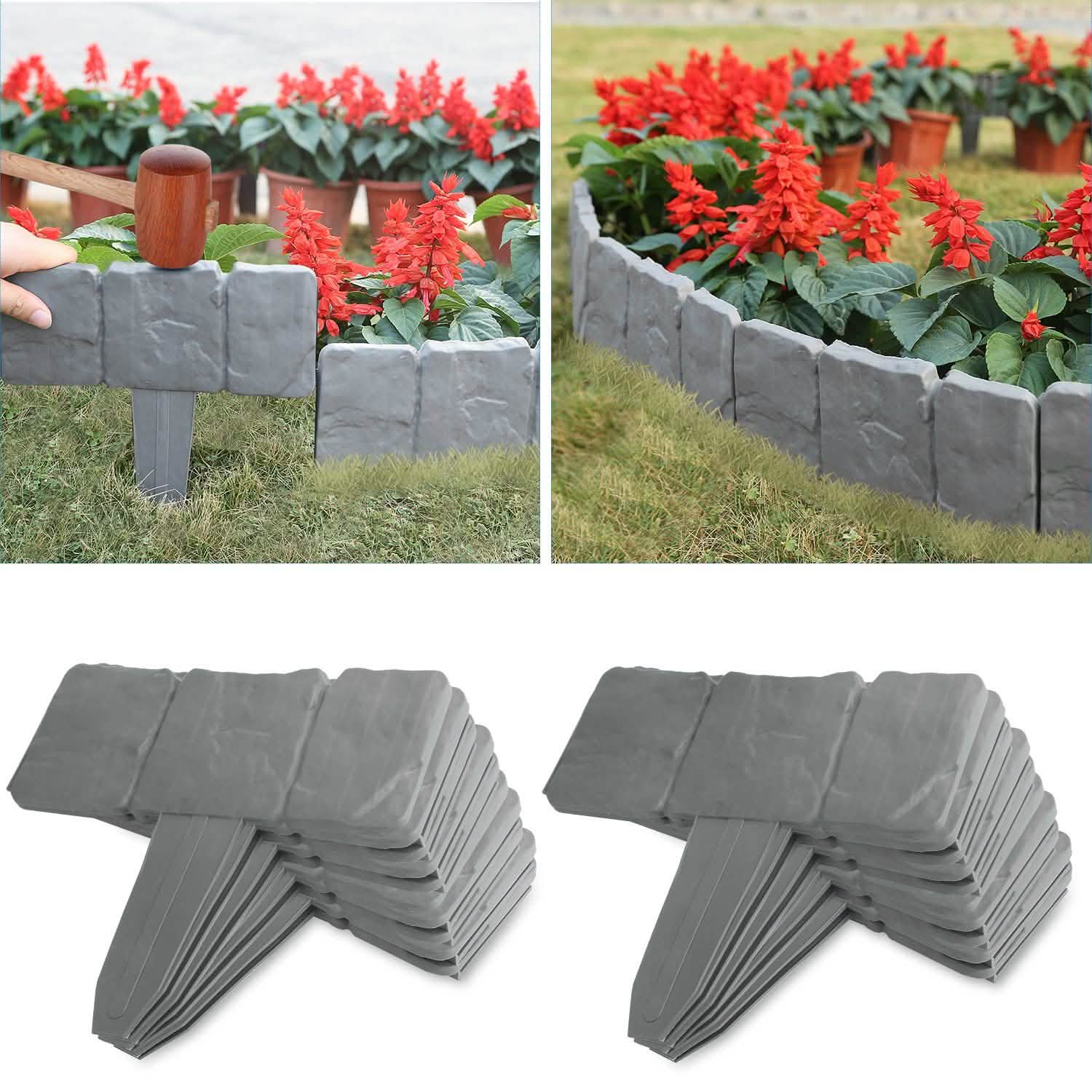 20-Pieces: Plastic Cobbled Stone Effect by DailySale