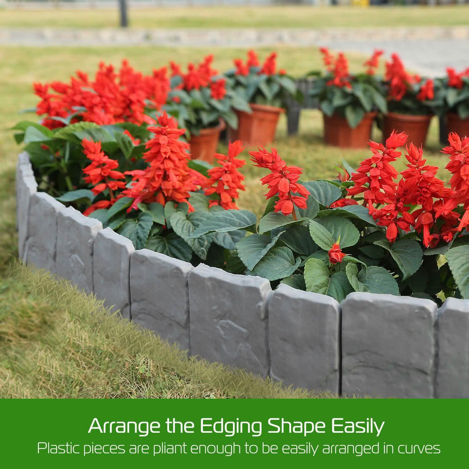 20-Pieces: Plastic Cobbled Stone Effect by DailySale