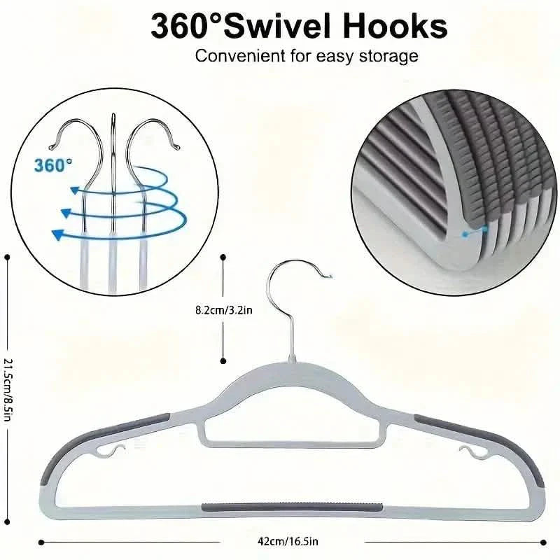 20-Pieces: Slip Traceless Clothes Racks, Sturdy Heavy Duty Coat Durable Hangers by DailySale