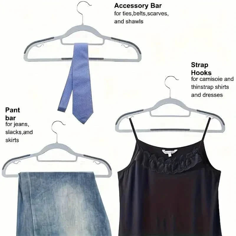20-Pieces: Slip Traceless Clothes Racks, Sturdy Heavy Duty Coat Durable Hangers by DailySale