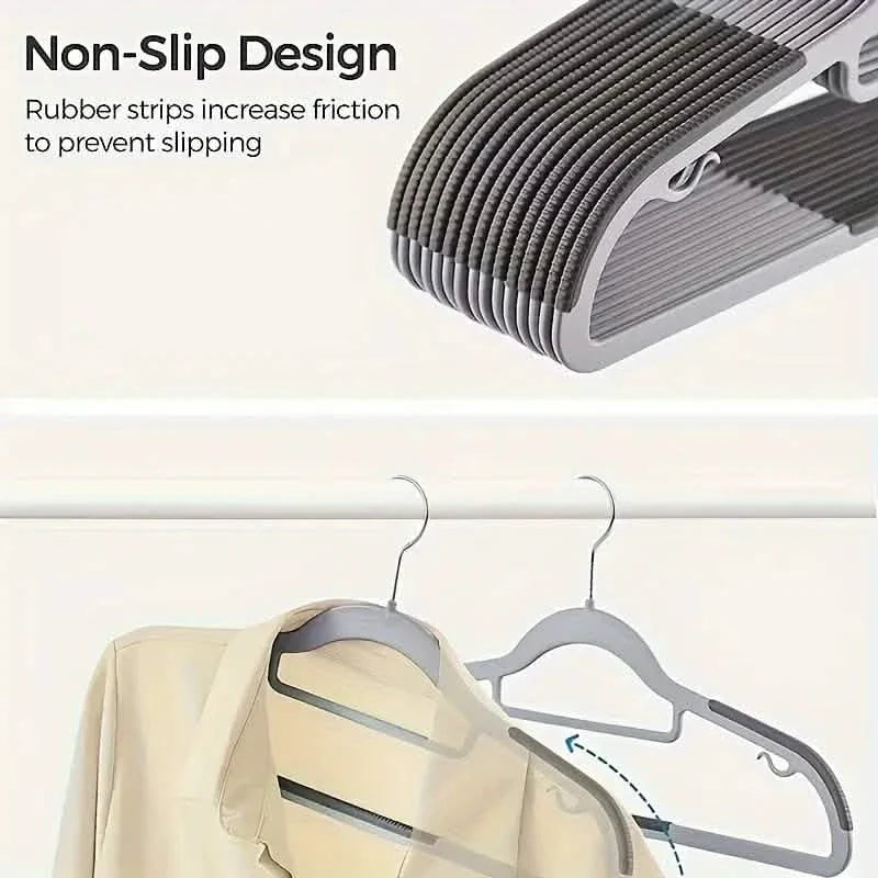 20-Pieces: Slip Traceless Clothes Racks, Sturdy Heavy Duty Coat Durable Hangers by DailySale