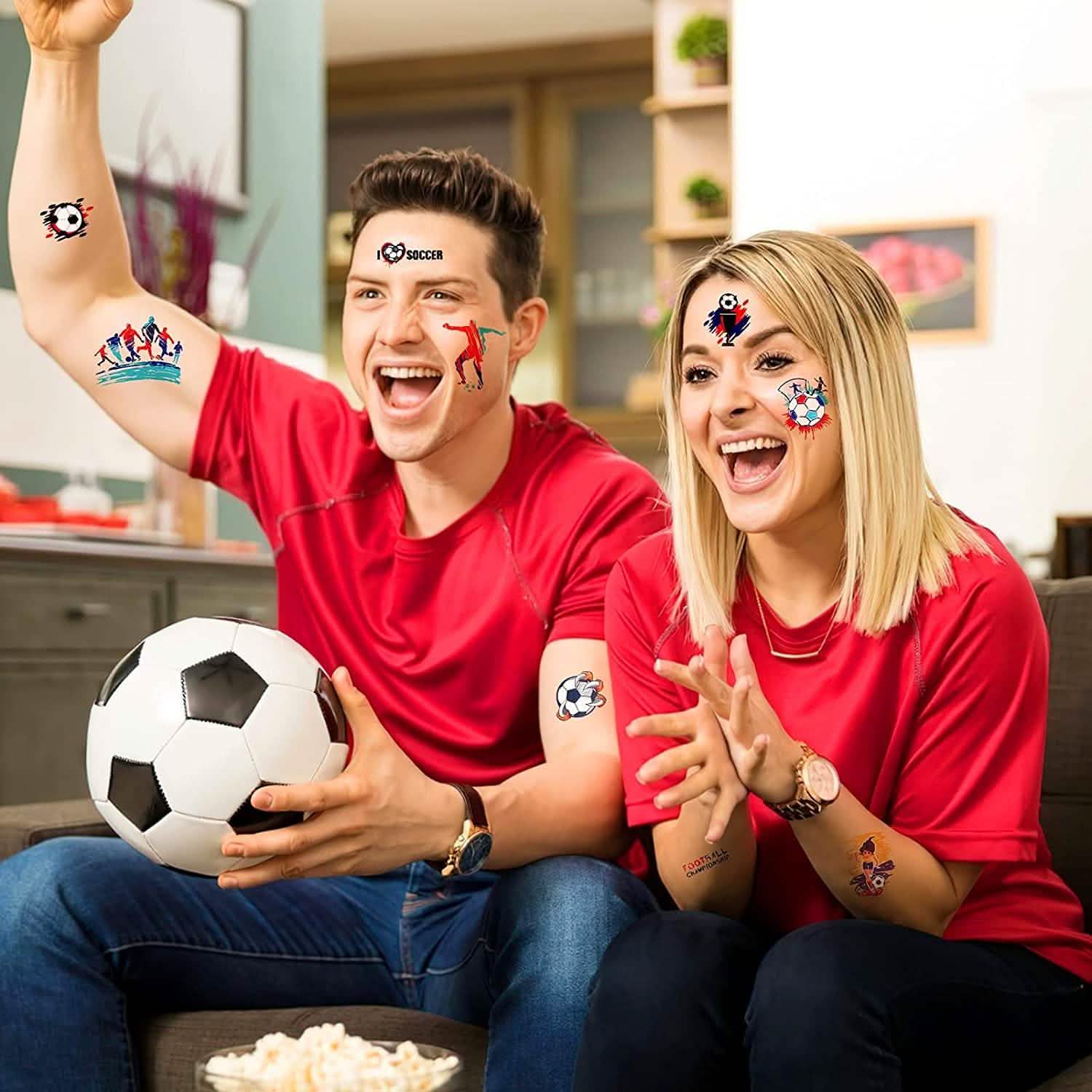 20 Sheet 2022 Football World Cup Football Sports Face Sticker by DailySale