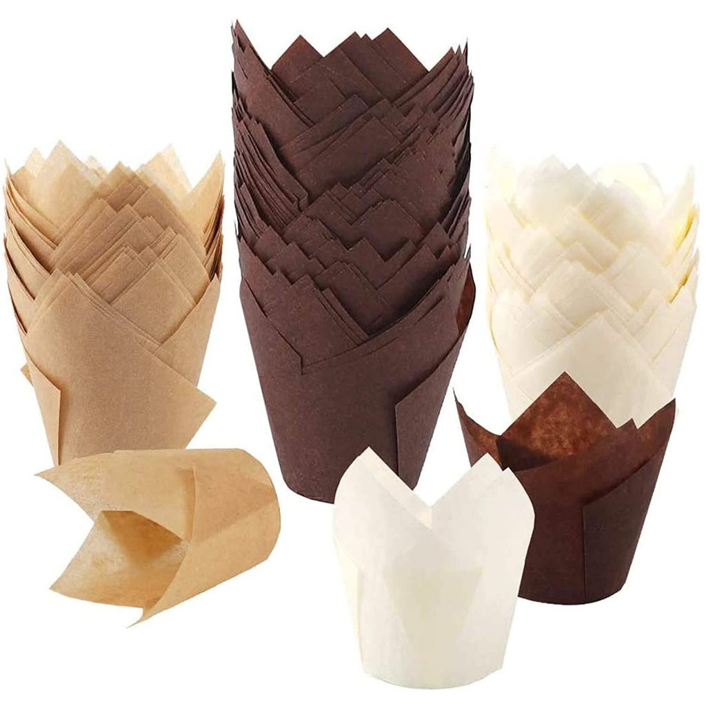 200-Piece:Tulip Cupcake Baking Cups by DailySale