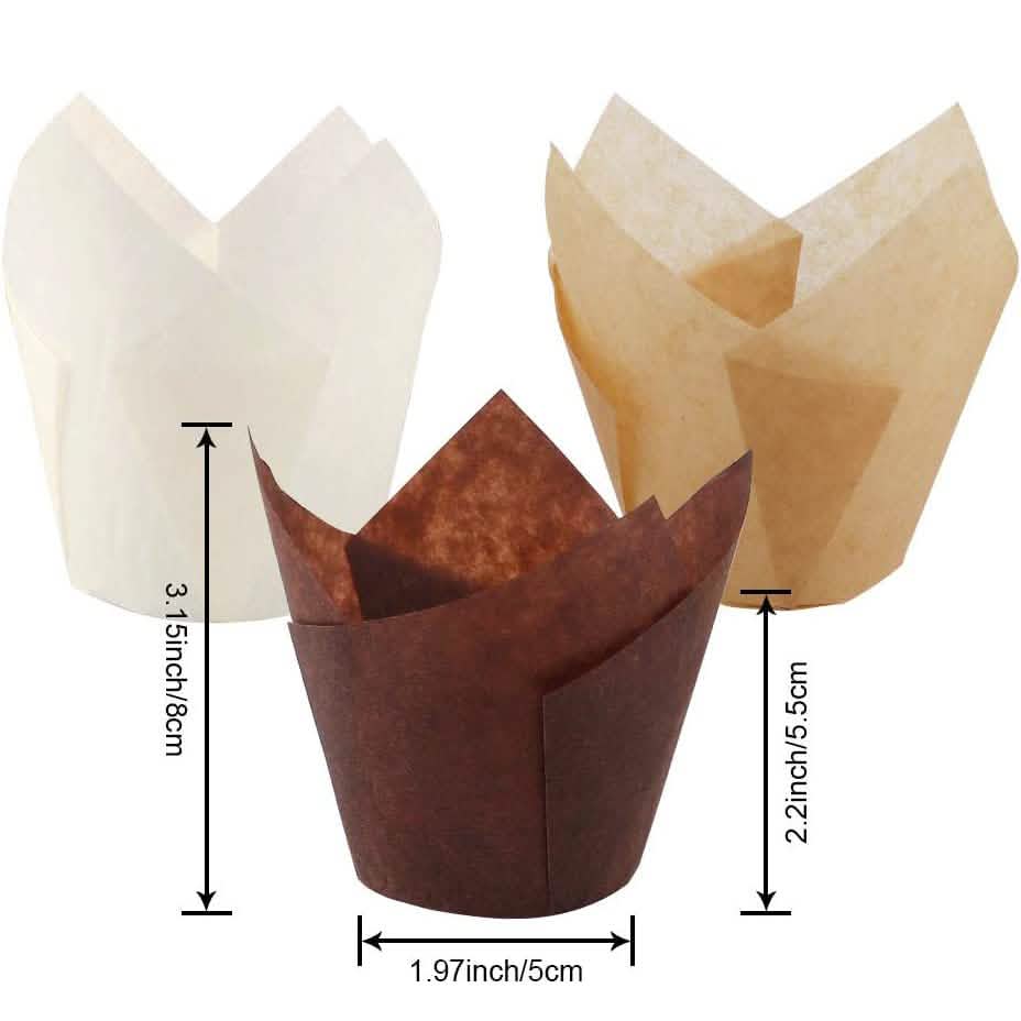 200-Piece:Tulip Cupcake Baking Cups by DailySale