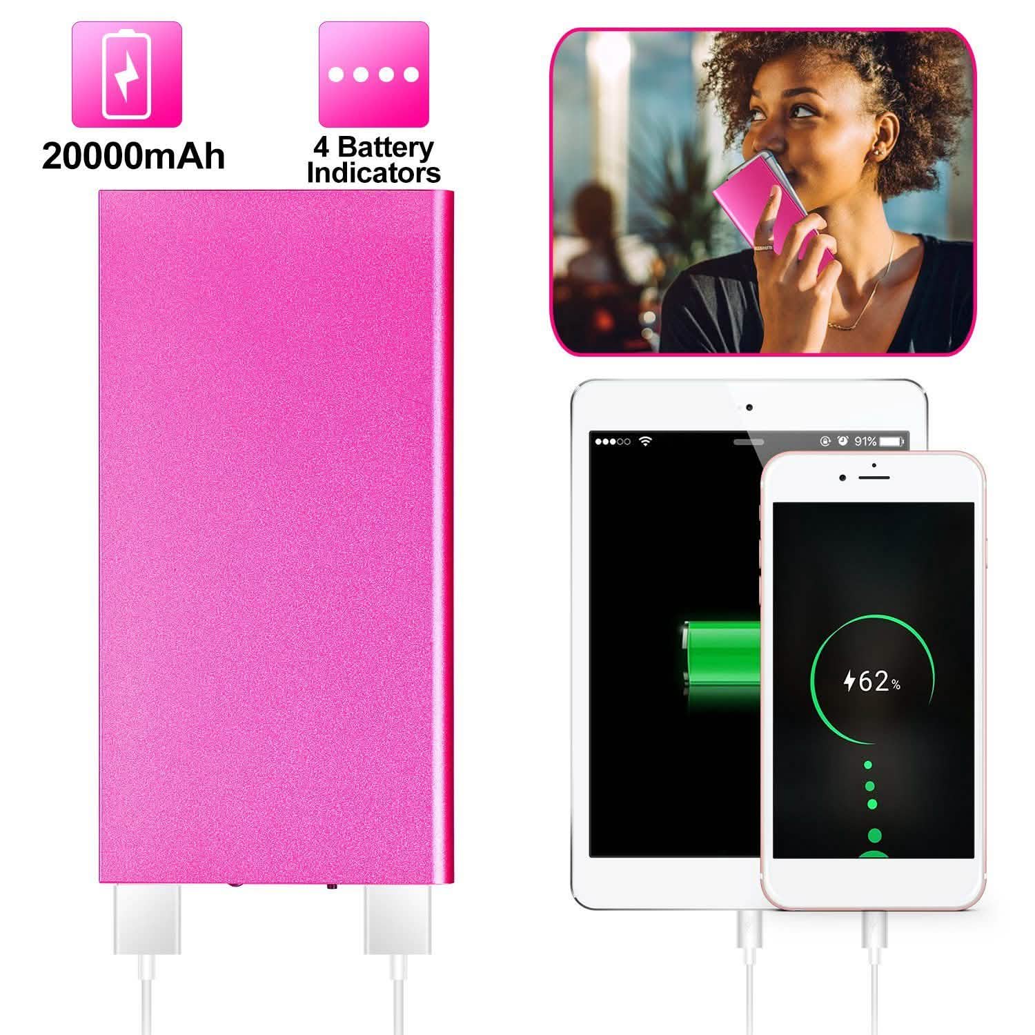 20000mAh Power Bank Ultra Thin External Battery Pack by DailySale