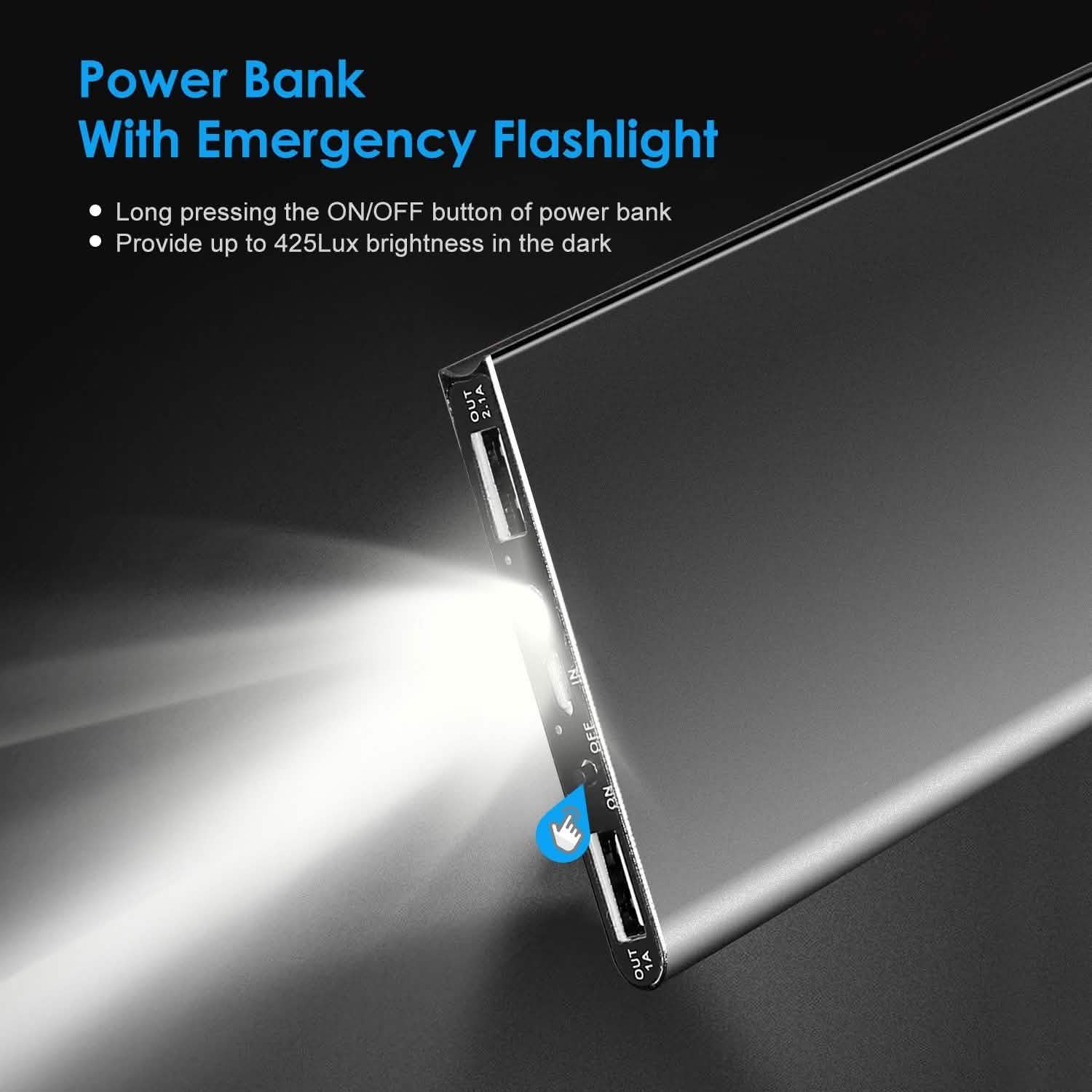 20000mAh Power Bank Ultra Thin External Battery Pack by DailySale